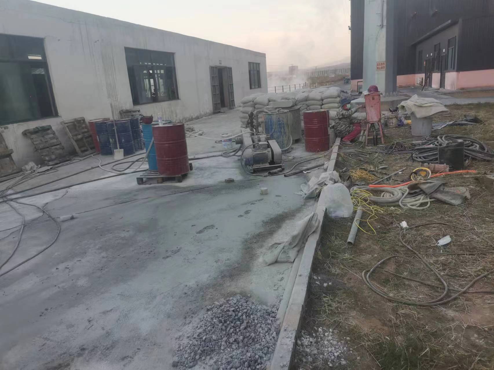 新抚厂房地基沉降注浆